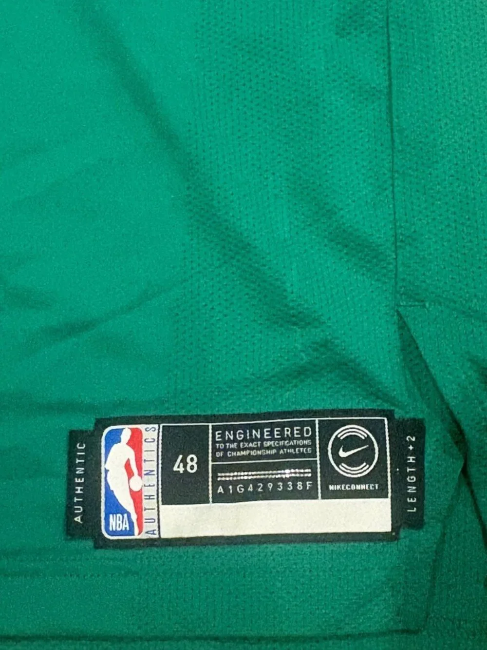 Rare Nike Vaporknit Boston Celtics Jack's Abby Brewery Promo NBA Jersey 48